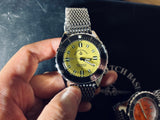 ZENO ARMY DIVER AUTOMATIC MESH YELLOW