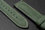 CS01.4 - CayCan&Co. Matt Forrest Green Crazy Horse Leather Strap 啞綠色真皮錶帶