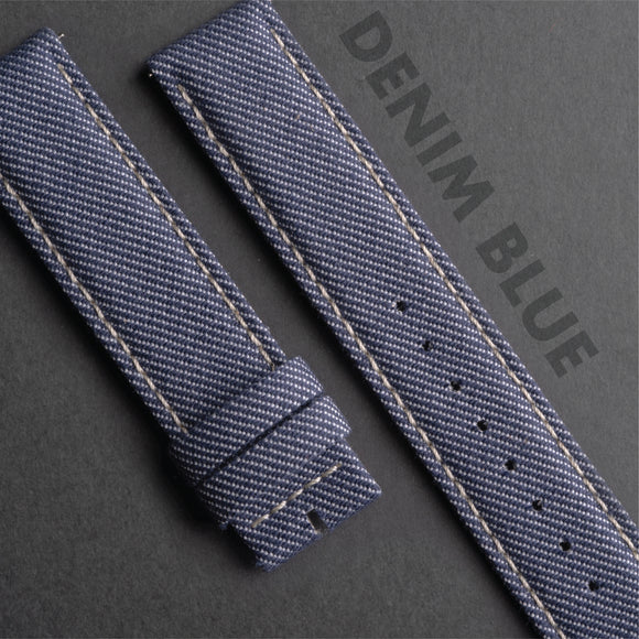 PS01.4 - CayCan&Co. Denim Blue Environmental Strap 牛仔布藍色環保物料錶帶