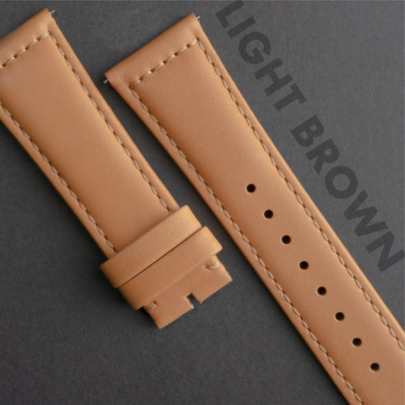 LS01.4 - CayCan&Co. Light Brown Leather Strap 淺咖啡色真皮錶帶