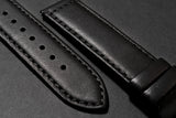 LS01.1 - CayCan&Co. Matt Black Leather Strap 啞黑色真皮錶帶