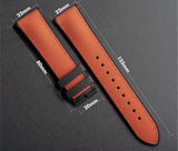 HS01.5 - CayCan&Co. Hybrid Orange Leather Strap 橙色混合真皮錶帶