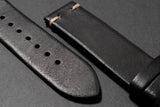 VS01.1 - CayCan&amp;Co. Vintage Black Leather Strap 復古黑色真皮錶帶